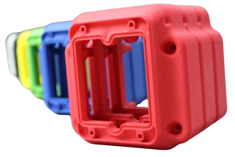 Colour-dyed nylon 3D printed component