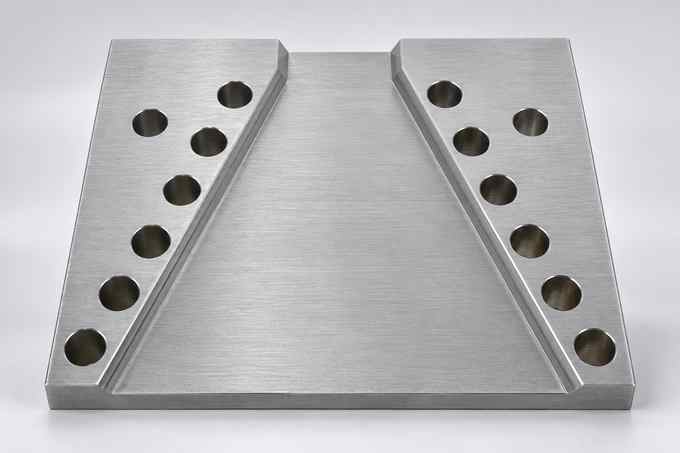 Normal CNC machined steel surface