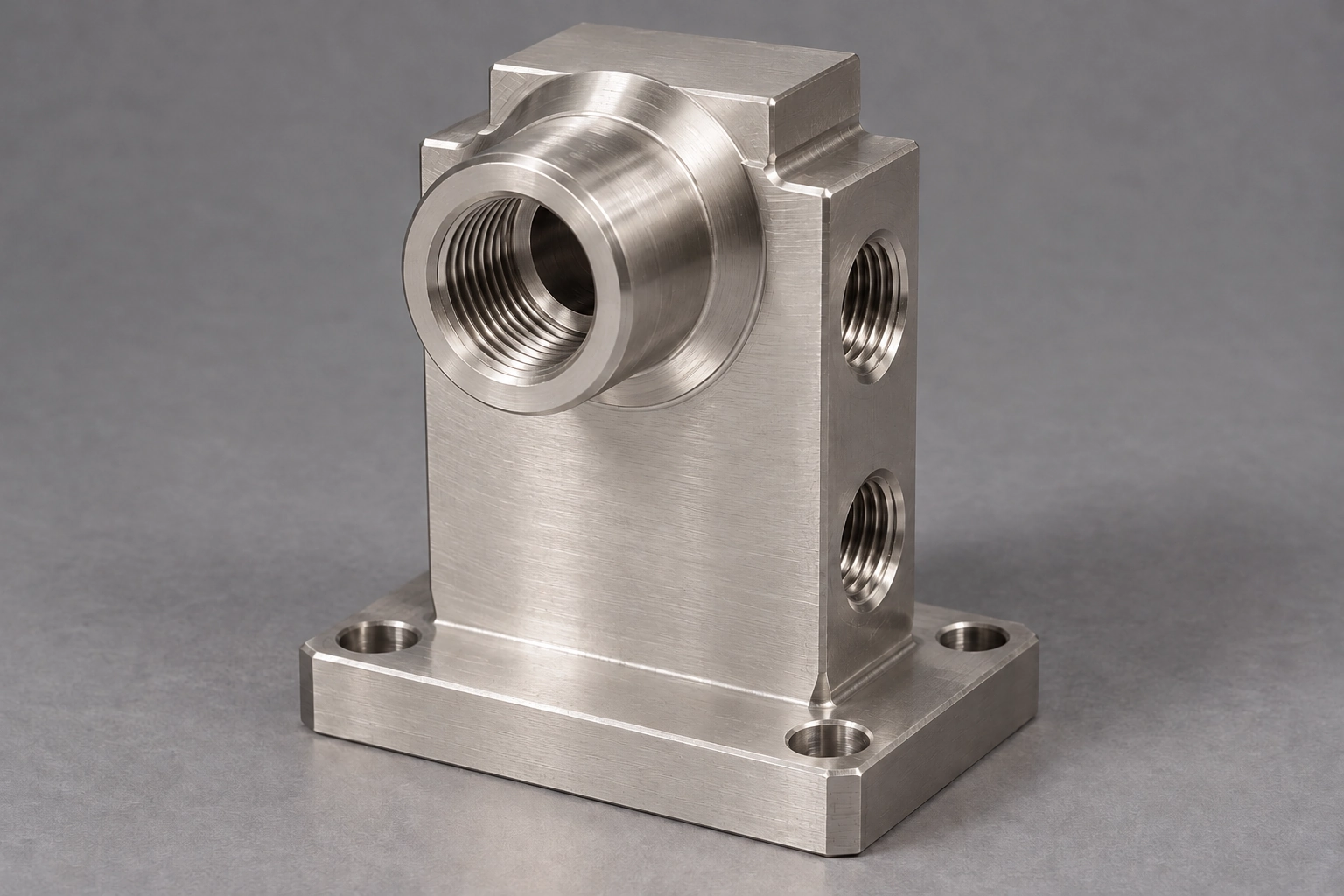 Nickel plated CNC brass valve manifold electroless nickel finish