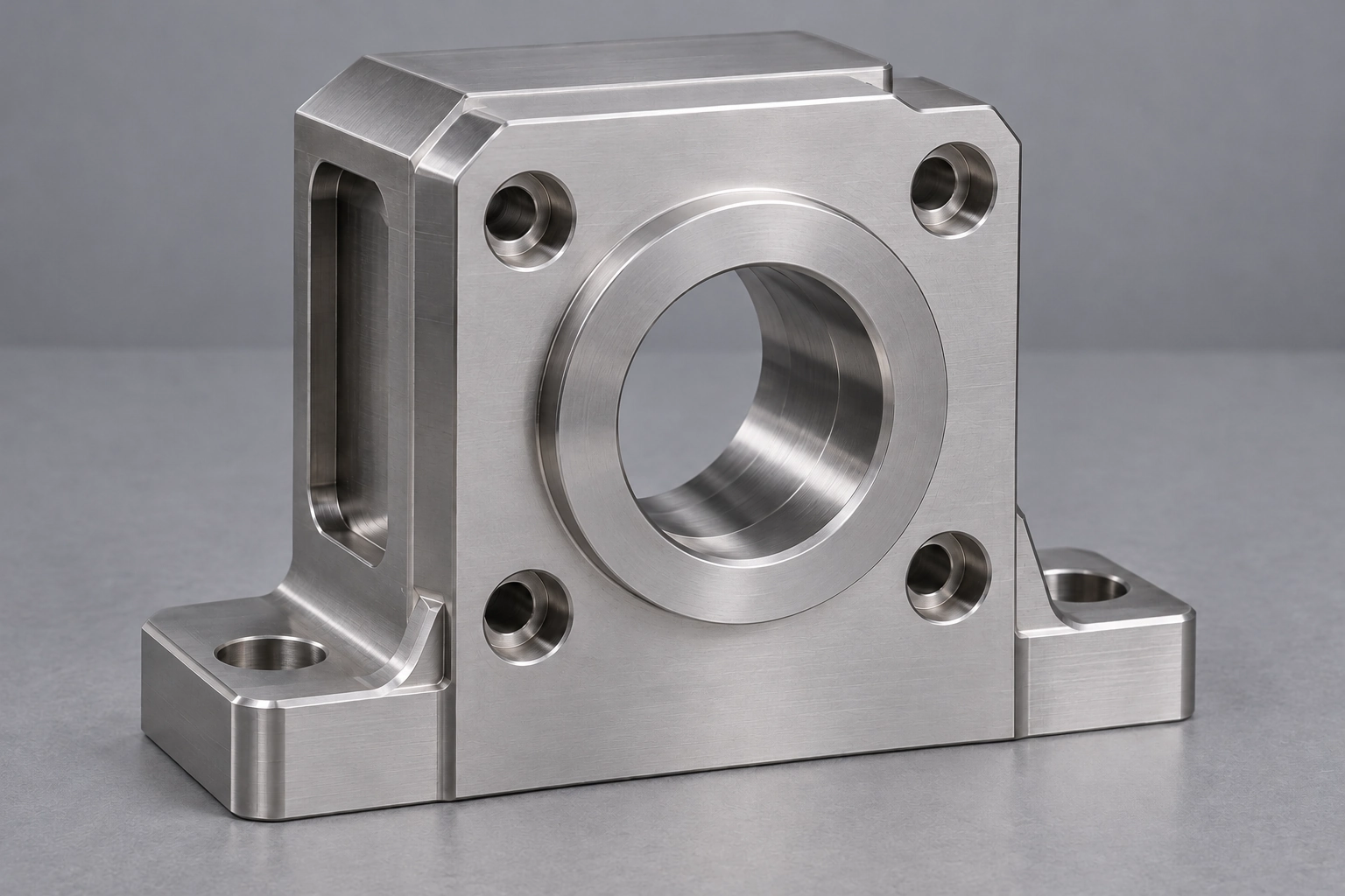 CNC stainless steel housing passivation; minor difference illustrates pre-cleaning only, not measured passivation performance