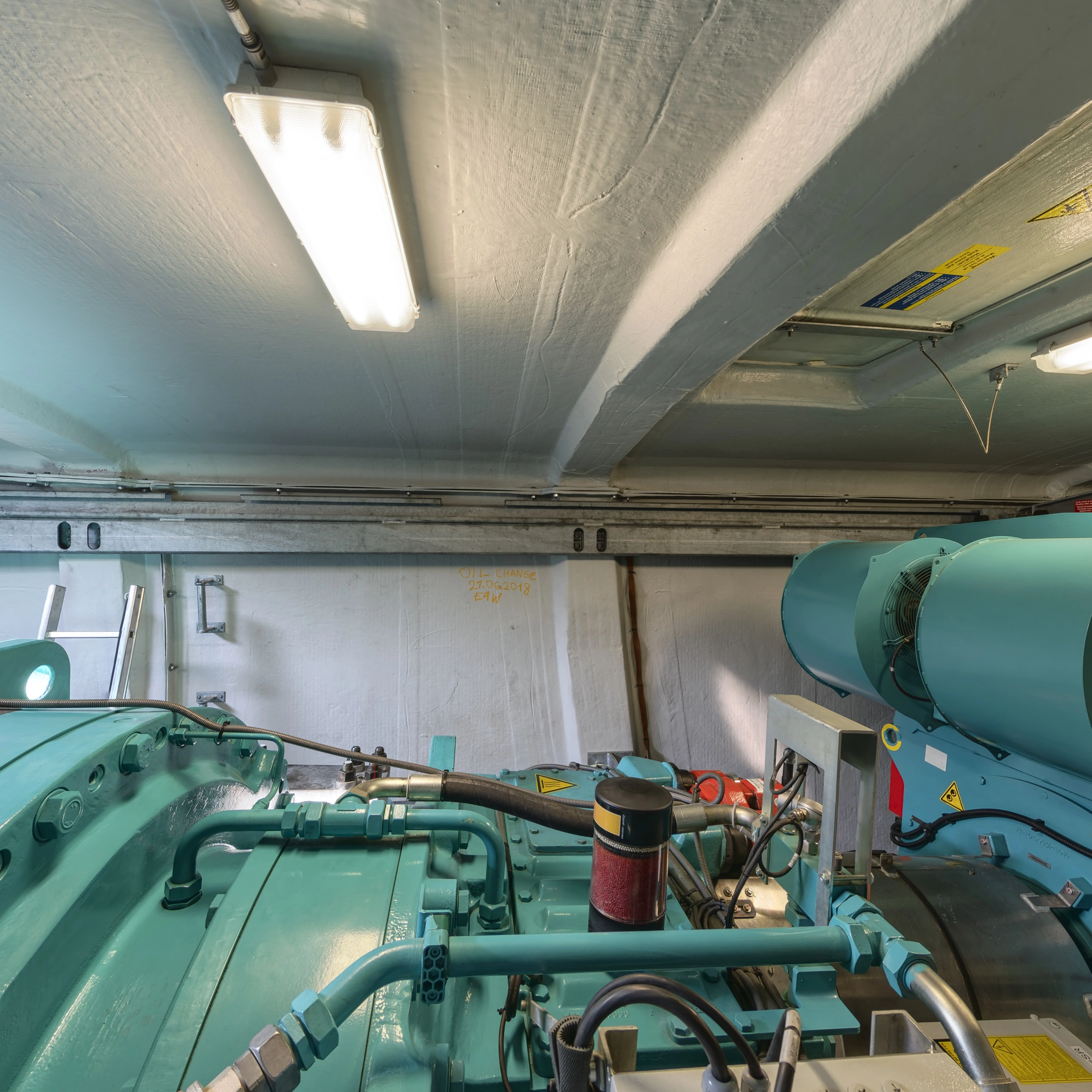 Real wind turbine nacelle mechanical assembly