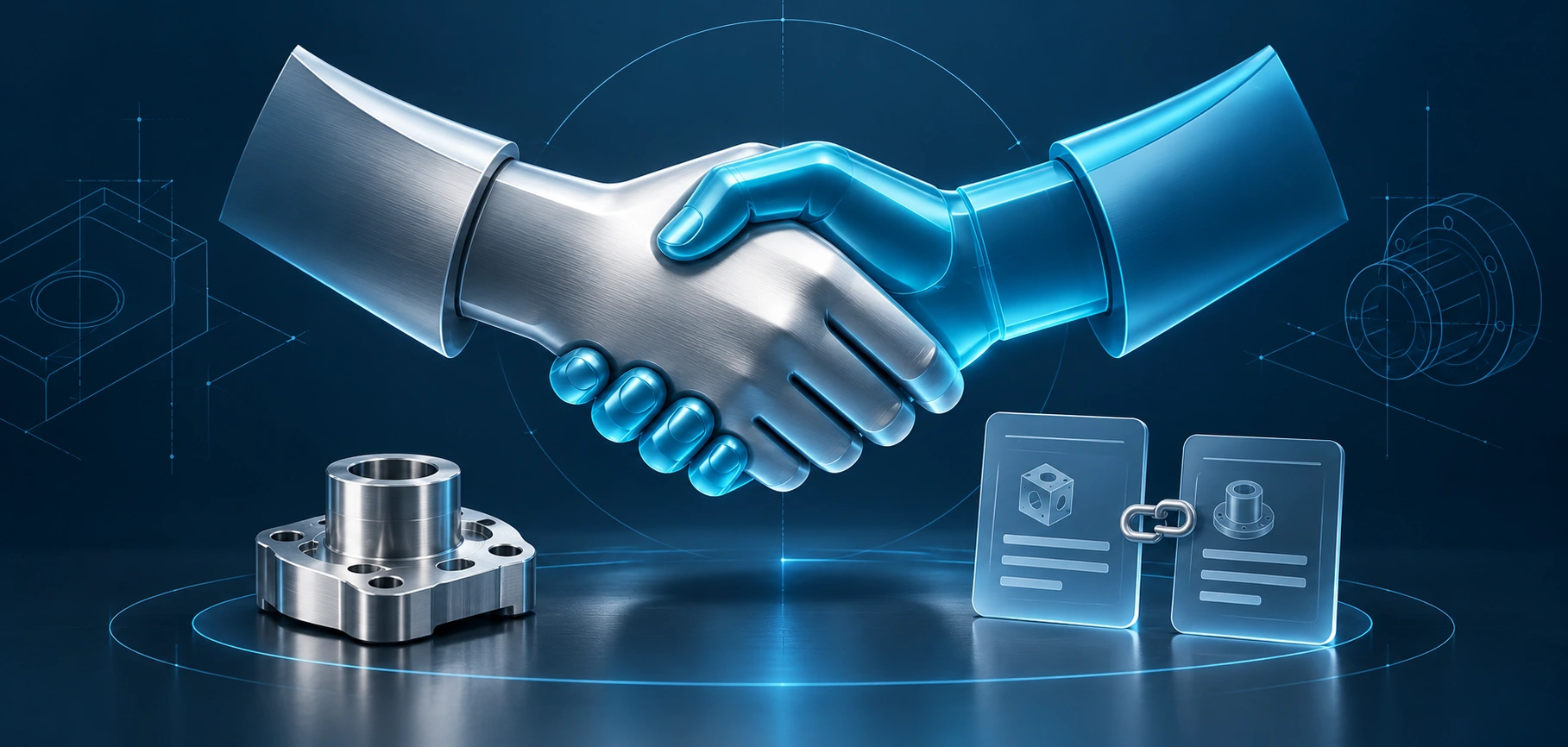 Virtual manufacturing partnership and cooperative problem solving